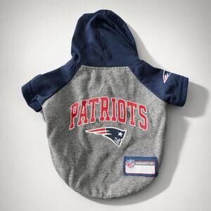 Pets First NFL New England Patriots Dog Hoodie Small